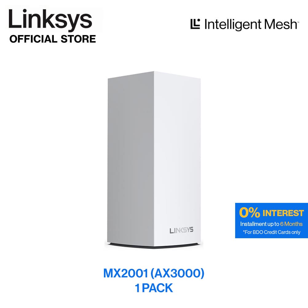 Linksys Atlas 6 Ax3000 Dual Band Mesh WIFI 6 System,1 Pack (MX2001)