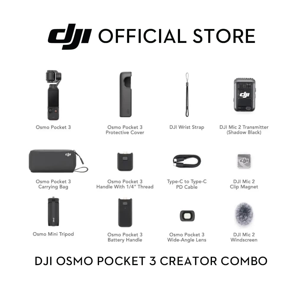 DJI Osmo Pocket 3 - Handheld 1-Inch CMOS & 4K/120fps