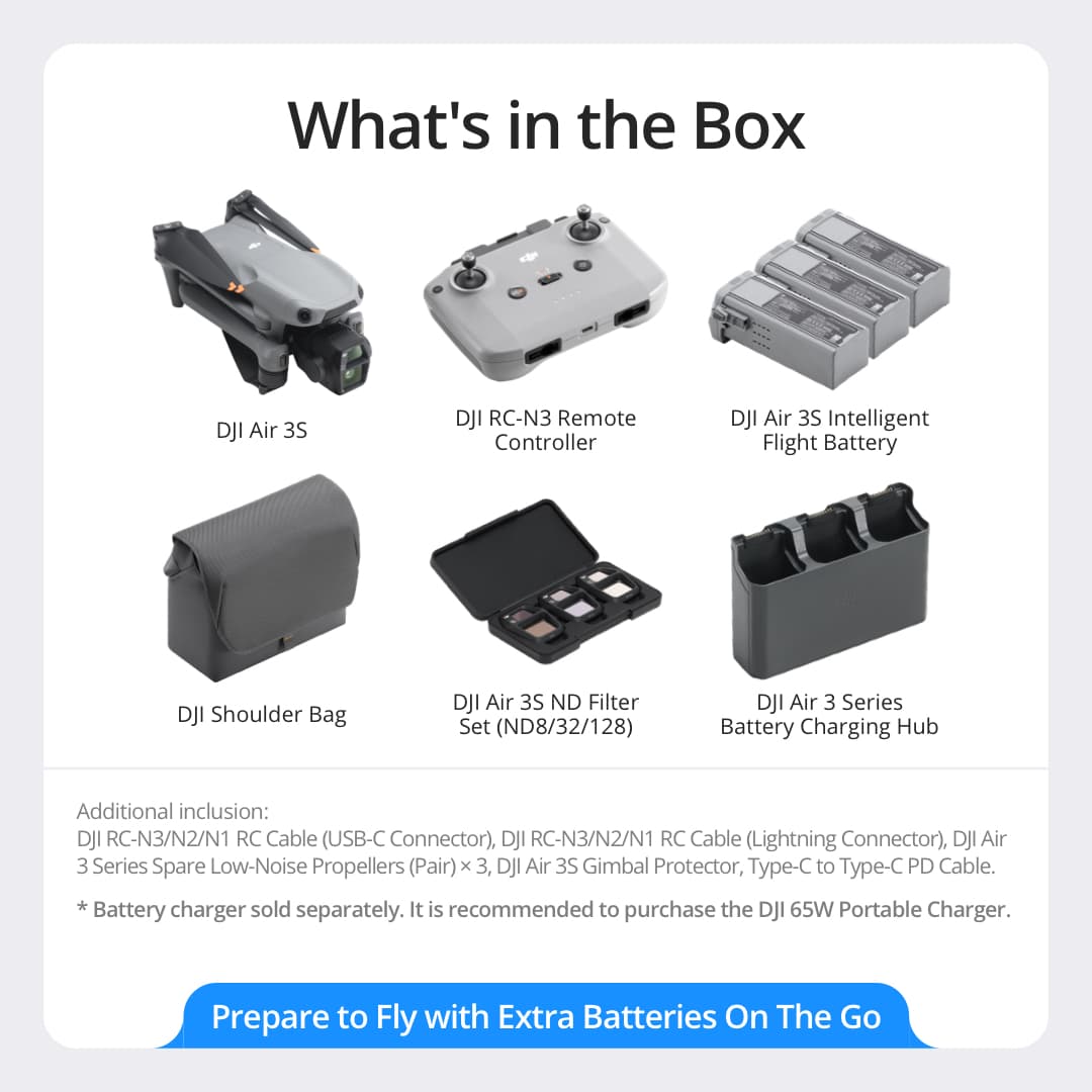 DJI Air 3S - Camera Drones