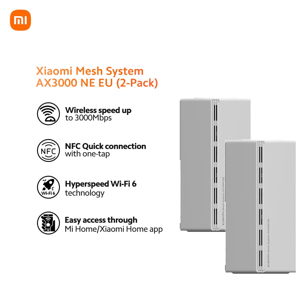 Xiaomi Mesh System AX3000 NE EU (2-Pack)
