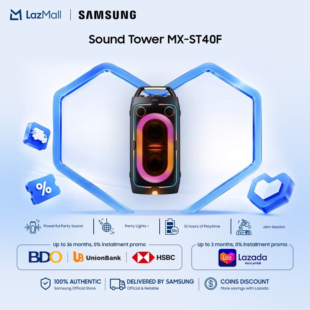 Samsung Sound Tower MX-ST40F 160 watts Party Audio (2025)
