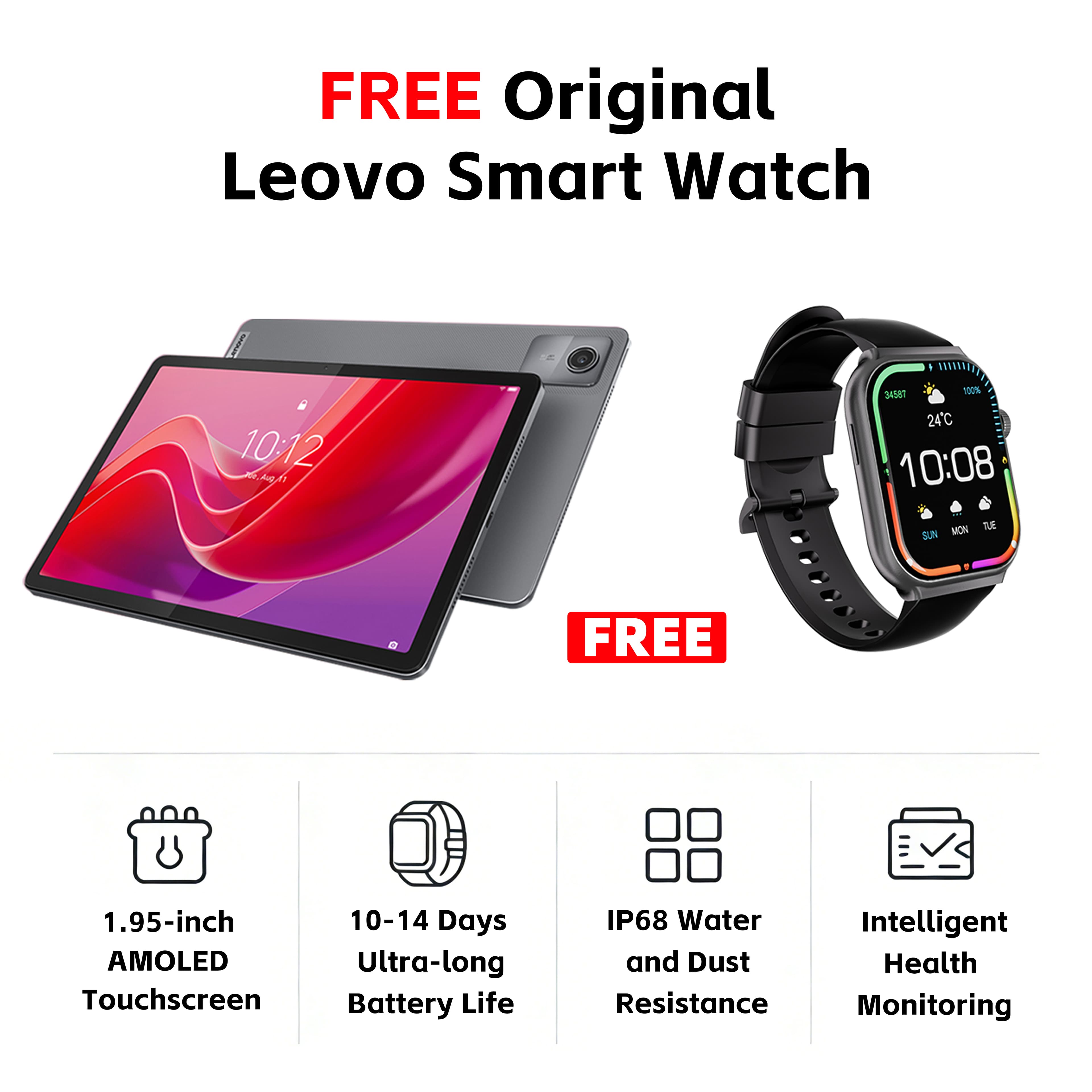 Lenovo Tab M11 WiFi + LTE Voice Tablet, 11” Display, MediaTek Helio G88 Octa-Core, 8GB RAM, 128GB SSD, 1920x1200 px, Ambient Light-Sensor, 10 Hour Battery
