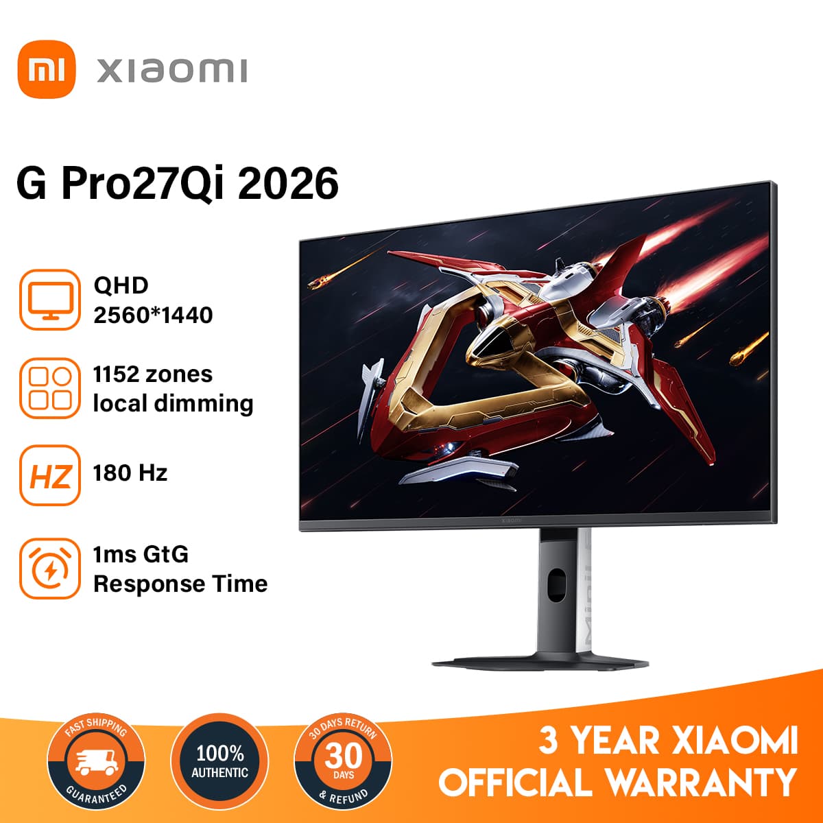 Xiaomi G27i Gaming Monitor 2026 27-inch 200Hz Refresh Rate 1ms Response Fast IPS LCD